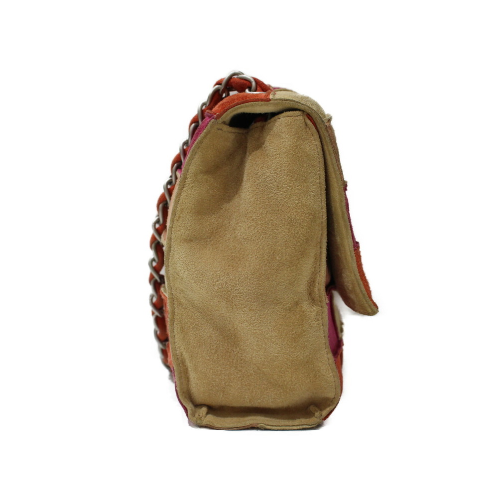 Chanel Patchwork Bag Chain Shoulder Suede 2.55 Multicolor